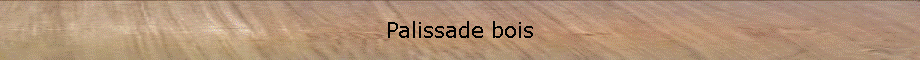 Zone de Texte: Palissade bois 